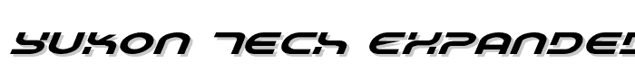 Yukon Tech Expanded Italic font